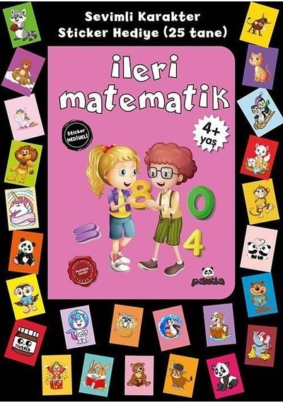 İleri Matematik - Stickerlı 4+ Yaş - Afife Çoruk - Panda