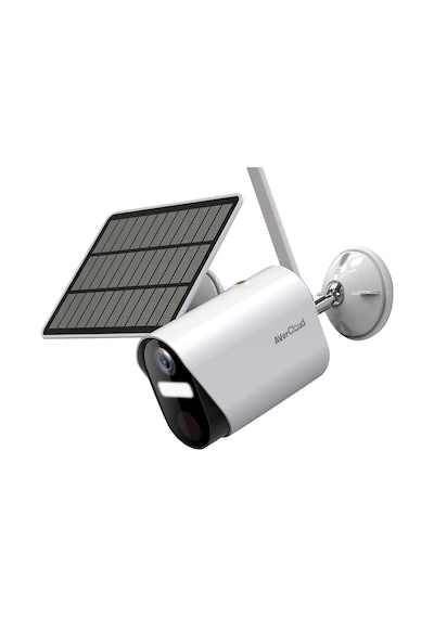 Avercloud Tuya Ac-s12 Ip Wıfı Spotlıght 2x6500k Beyaz Led Pır Bullet Solar Kamera