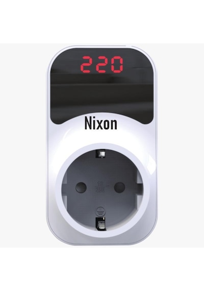 Nixon Premium Serisi 150/280v 16 Amper Ayarlanabilir Gerilim Ve Voltaj Korumalı Dijital Ekranlı Priz Yok