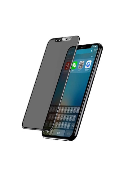 Apple Uyumlu   iPhone Xs Max 6.5 - Xr 6.1 5D Privacy Hayalet Cam Ekran Koruyucu