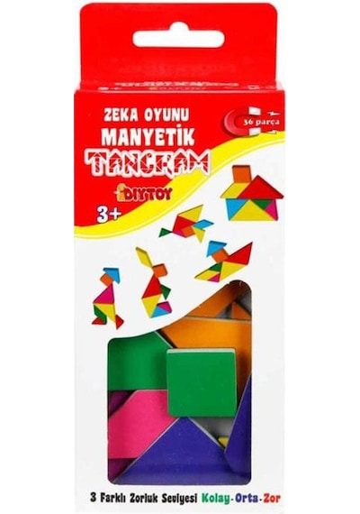 +3 Yaş Manyetik Bloklar Tangram (Diytoy)