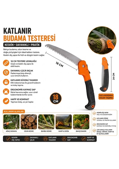Elka Katlanır Budama Testeresi Tm