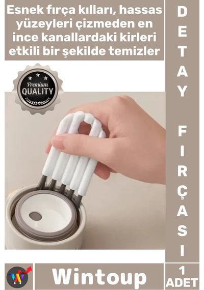 Fırça Profesyonel Dar Esnek Köşe Mobilya Klavye Jaluzi Çok Amaçlı Detay Boşluk Temizleme Fırçası