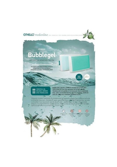 Othello Bubblegel Visko Elastik - Serinletici Jel Katmanlı Yastık
