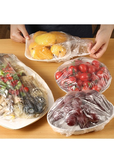 100pcs Plastik Sargı Kasesi, Buzdolabı İçin Evrensel Mutfak Şal Cennet Kapaklarını Kapsar. Çok Renkli