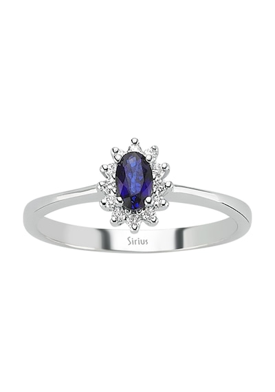 Sirius Pırlanta Ve Oval Safir Taşlı Anturaj Yüzük 0817R0129