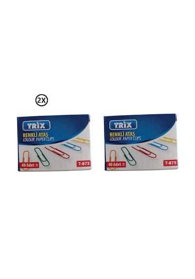 Trix Renkli Ataş 40 Adet X 2 Adet