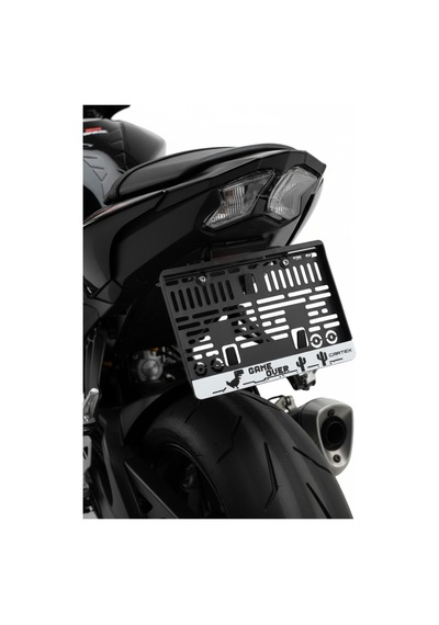 Game Over Motor Plaka Çerçevesi 1 Adet Esnek Plakalık Motor Plakalık