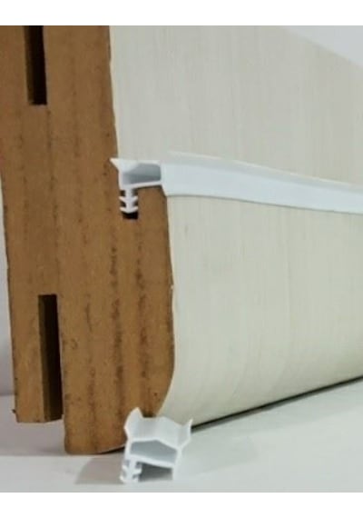Nsp Kapı Kasa Fitili Yandan Geçme Maçalı 10mm 5mt Beyaz