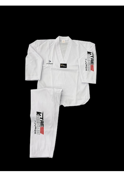 Jumok Taekwondo/tekvando Acemi Elbise Kıyafeti Dobok Beyaz Yaka Ç Beyaz