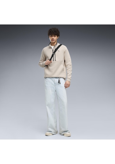 Puma Pumatech Half-zip Erkek Bej Günlük Stil Sweatshirt 69395082