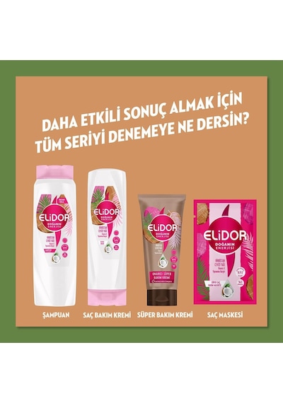Elidor Güçlü Saç Uçları İçin Hindistan Cevizi Saç Yağı 1 Paket 1 X 80 Ml