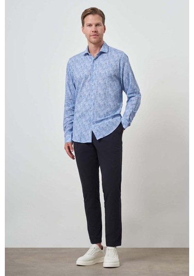 Morven Erkek Mavi Keten Trend Dynamic Fit Düğmeli Yaka Gömlek 25ys004020300 Mavi Mavi Morven Erkek Mavi Keten Trend Dynamic Fit Düğmeli Yaka Gömlek 25ys004020300 Mavi Mavi