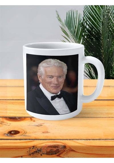 Richard Gere Baskılı Kupa Bardak Kişiye Özel Desen 3 Çok Renkli