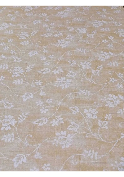 Elyaflı Pvc Muşamba - Desenli Silinebilir Masa Örtüsü 01fnt12114 Bej
