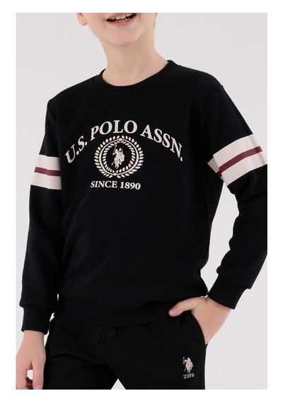 U.s. Polo Assn. Siyah Erkek Çocuk Eşofman Takımı Siyah