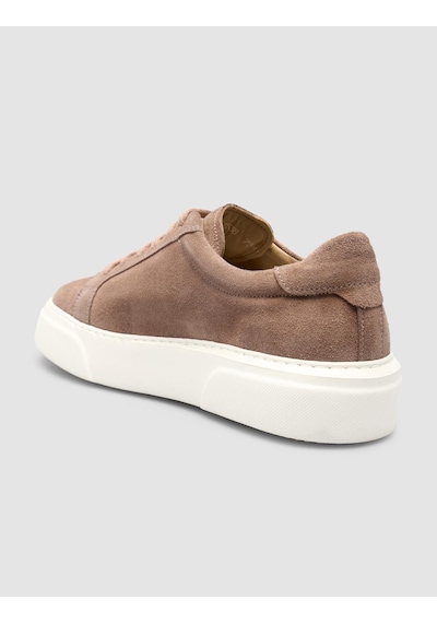 %100 Hakiki Deri Krem Kadın Sneaker Krem