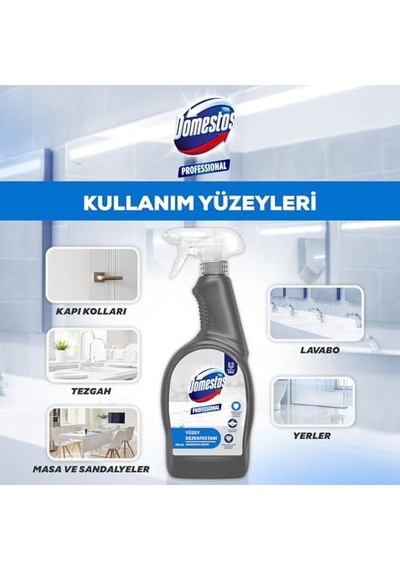 Domestos Profesyonel Yüzey Dezenfektanı 750ml 0000 Parlak Vernik