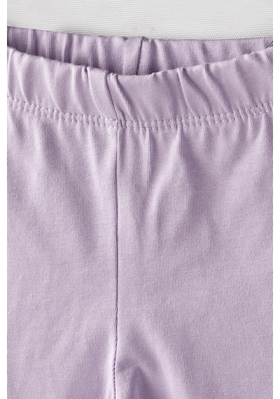 Miababy Basic Kız Çocuk Tayt %100 Pamuk 6 Ay 5 Yaş Mor