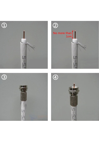 Rg6 F Konnektor Siyah 100 Adet