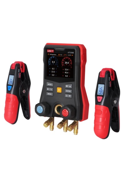 Unı-t Ut336e Kıt Kablosuz Sıcaklık Kelepçeli Dijital Manifold Ölçüm Cihazı 60 Bar