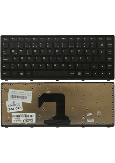 Parspower Lenovo Ideapad M30-70 Uyumlu Notebook Klavye (Siyah Tr)