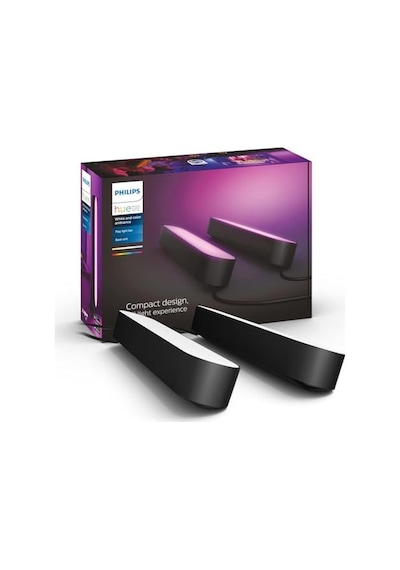Philips Hue Play Pack Ambiance Beyaz Ve Renkli, Siyah, 2.6.6w Temel Paket Kiti, Alexa, Google Assistant Ve Apple Homekit İle Çalışır - 25.000 Saat Ampul Kullanım Ömrü Enerji Sınıfı A 10c Philips Hue Play Pack Ambiance Beyaz Ve Renkli, Siyah, 2.6.6w Temel Paket Kiti, Alexa, Google Assistant Ve Apple Homekit İle Çalışır - 25.000 Saat Ampul Kullanım Ömrü Enerji Sınıfı A 10c