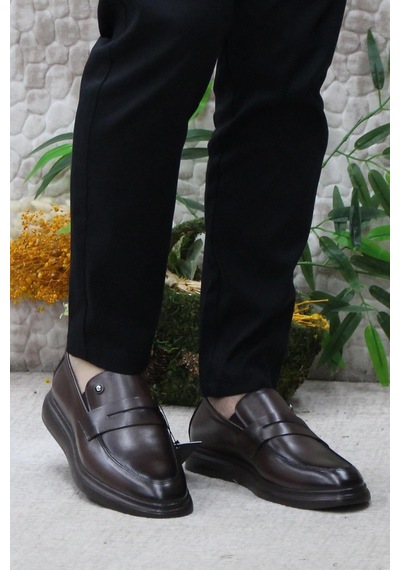 Pierre Cardin 14207 Kahve Hafif Taban Hakiki Deri Erkek Ayakkabı 001