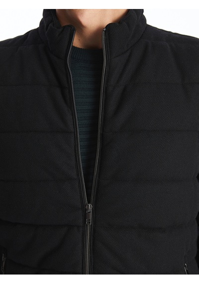 Lcw Vision Siyah Slim Fit Dik Yaka Erkek Şişme Yelek