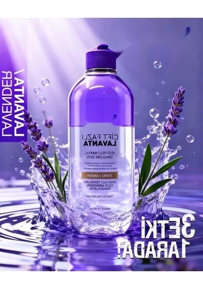Çift Fazlı Makyaj Temizleme Suyu - 400 Ml Lavanta