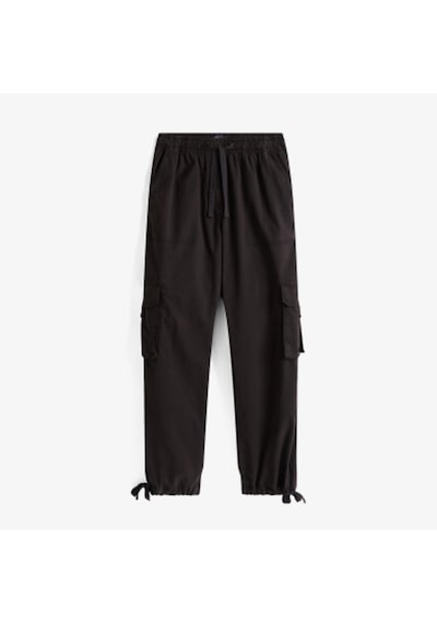 Tommy Hilfiger Loose Cargo Kadın Siyah Pantolon Dw0dw20995 Siyah