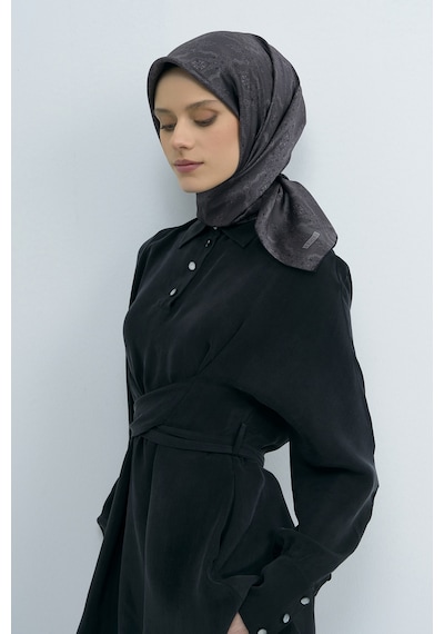 Armine Saf İpek Sura Eşarp-2026 İlkbahar-yaz- 952200d Antrasit