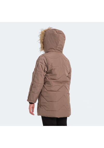 Slazenger CAMRON Çocuk Kapüşonlu Bej Mont & Kaban