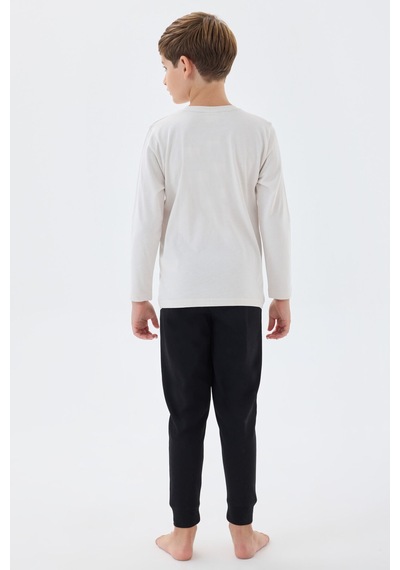 U.S. Polo Assn. U.s. Polo Assn Erkek Çocuk Beyaz Pijama Takımı Us1578-c-v2