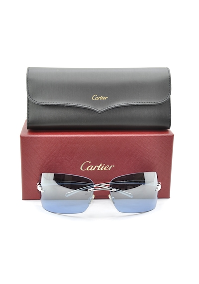 Cartier Panthere De Cartier Blue Sılver Mavi Gümüş Unısex Güneş Gözlüğü