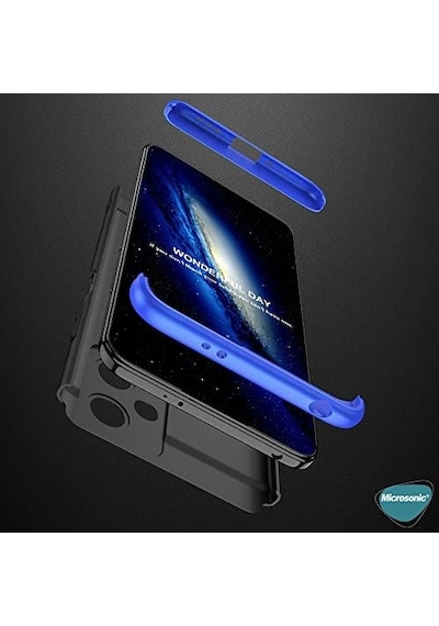 Xiaomi Redmi Note 12 İçin Kılıf Double Dip 360 Protective Siyah Redmi Note 12 İle Uyumlu Kılıf - Siyah 50 x 22