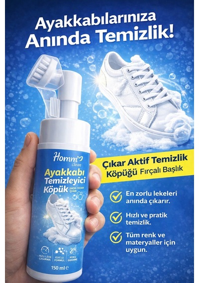 Homm Clean Ayakkabı Köpük Temizleyici 150 Ml Diğer
