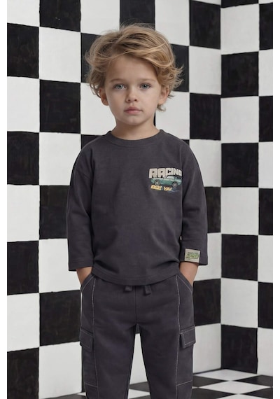 Defacto Erkek Bebek Oversize Geniş Kalıp Bisiklet Yaka Slogan Baskılı Uzun Kollu Tişört G6136a526spar126 Antrasit-ar126 Defacto Erkek Bebek Oversize Geniş Kalıp Bisiklet Yaka Slogan Baskılı Uzun Kollu Tişört G6136a526spar126 Antrasit-ar126