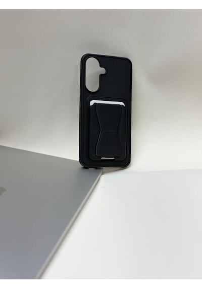 Samsung Samsung Uyumlu Galaxy A37 Kartlıklı İçi Kadife Lansman Kılıfı Cüzdan Taşıma Derdine Son Siyah