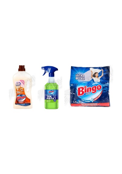 Bingo Ahşap Tem. 1 L + Yağ Çözücü 900 Ml + Beyazlar İçin Ultra 1.5 Kg 3'lü Set Diğer