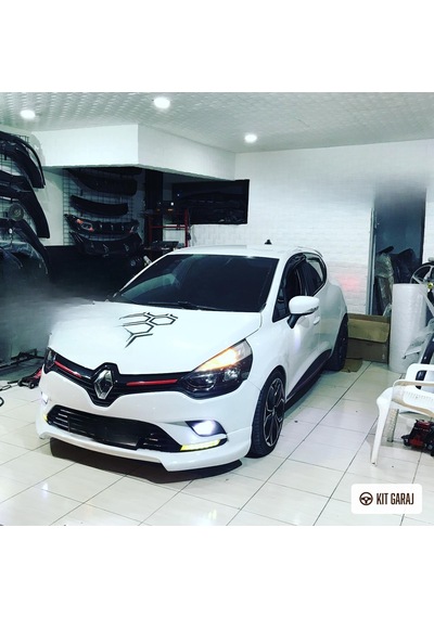 Kit Garaj Renault Clio Makyajlı Ön Ek Plastik Boyasız