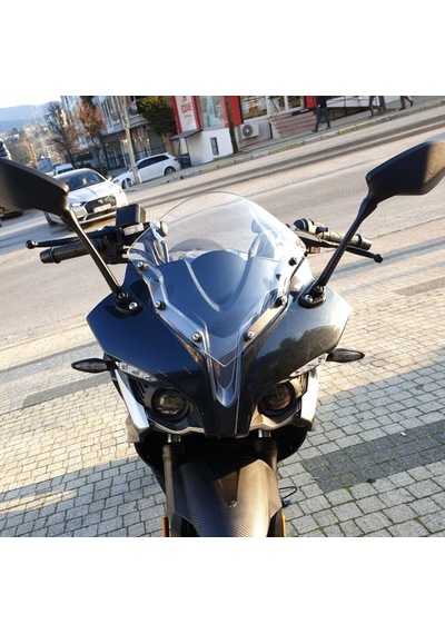Motocam Bajaj Pulsar Rs 200 Ön Cam 2015-2026 Model 33cm Şeffaf Renkli 4mm Sportif