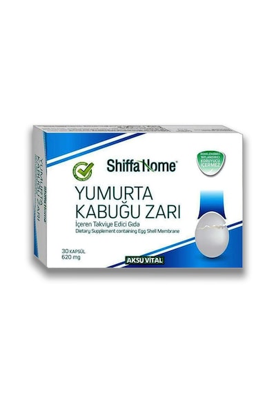 Aksu Vital Shiffa Home Yumurta Kabuğu Zarı 620 MG 30 Kapsül 3 Adet