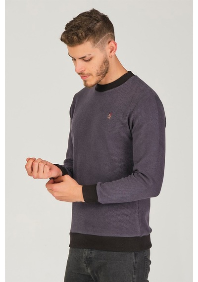 V4004 Dewberry Erkek Sweatshırt-antrasit Antrasit