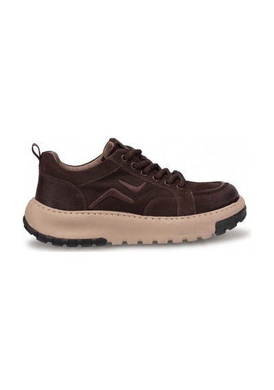 Guja 26blg552 Erkek Hakiki Nubuk Deri Klasik Sneaker Kahverengi