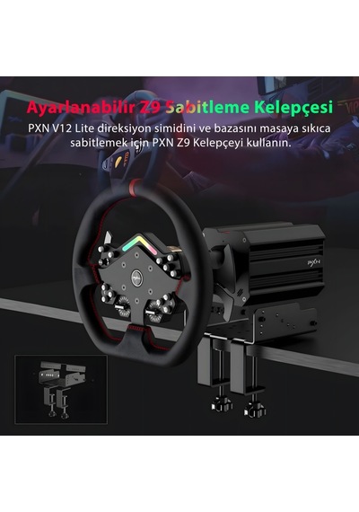 Pxn V12 Lite 6 N-m Direct Drive Direksiyon Seti Pc/ps/xbox
