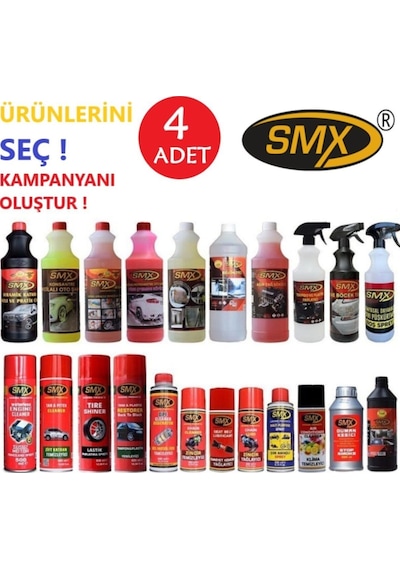 Araç Bakım Seti - Kendi Setini Oluştur Kampanyası - 4 Adet Ürünü Kendin Belirle
