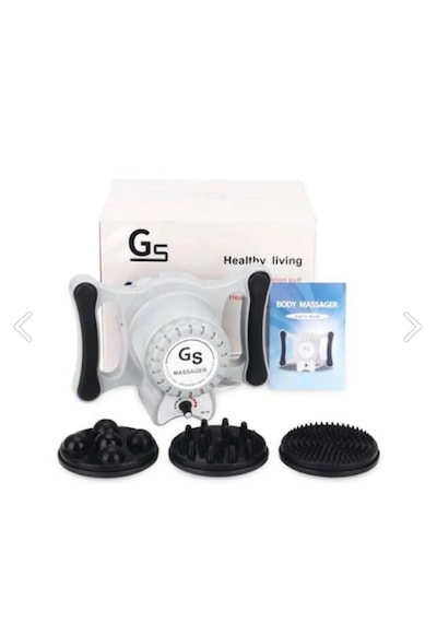 G5 Portatif Masaj Cihazı 100 Waat 4500 Devir 3 Başlık Açık Gri