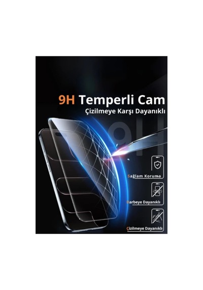 İphone 14 Tam Uyumlu 8k Çerçevesiz Tam Kaplayan 300cc Anti-satic Esd Ekran Koruyucu 9htemperli Cam