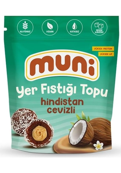 Muni Hindistan Cevizli Yer Fıstığı Topu 6 x 80 G